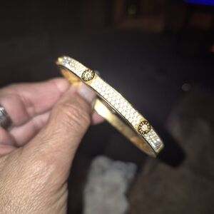 Henri Bendel Gold and Crystal Women's Bracelet Great For A Valentine's Gift